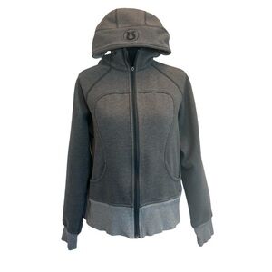 Lululemon Women's Scuba Hoodie Heathered Dark Grey Heathered Medium Grey 8